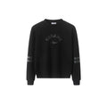 Black Tone on Tone Logo Crewneck