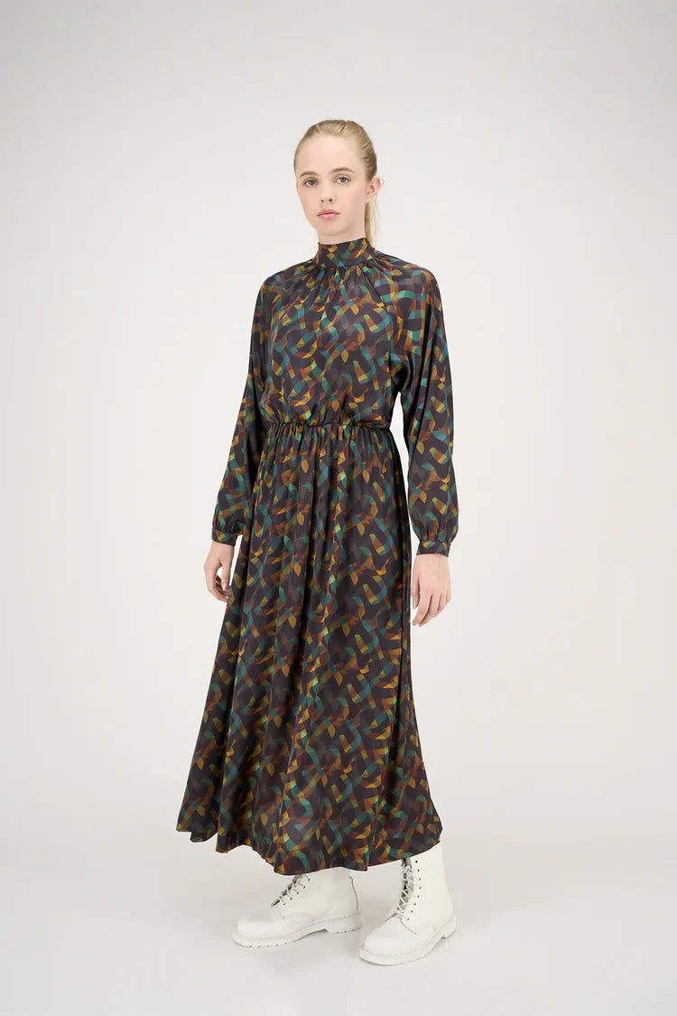 Multicolor Graphic Print Michelle Dress