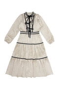 White with Black Dots Penelopy Dress
