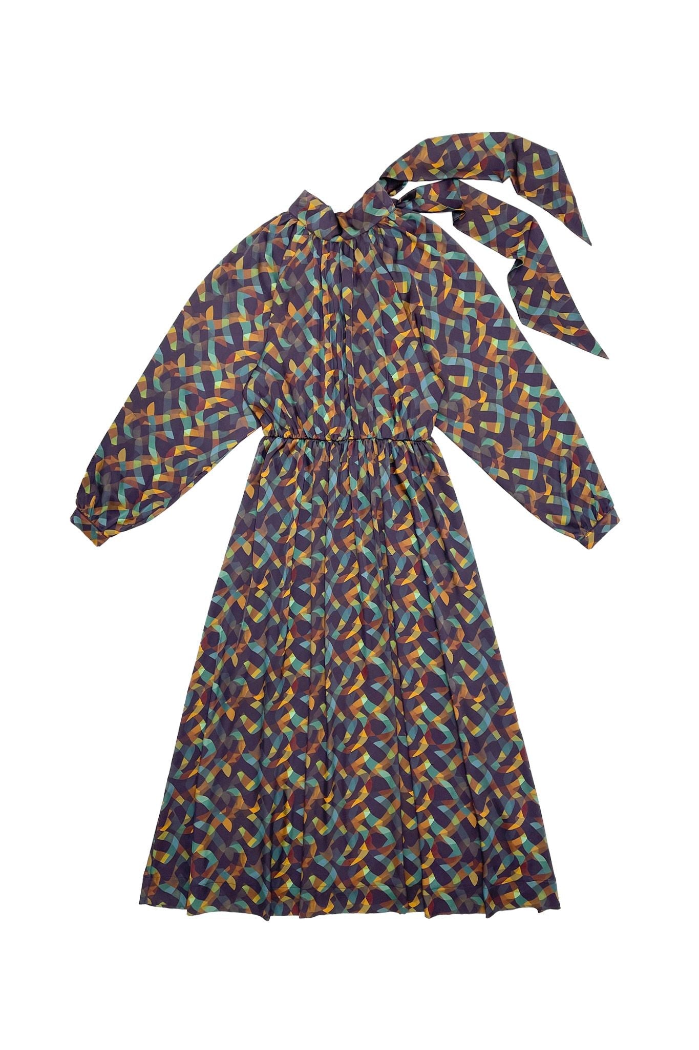 Multicolor Graphic Print Michelle Dress